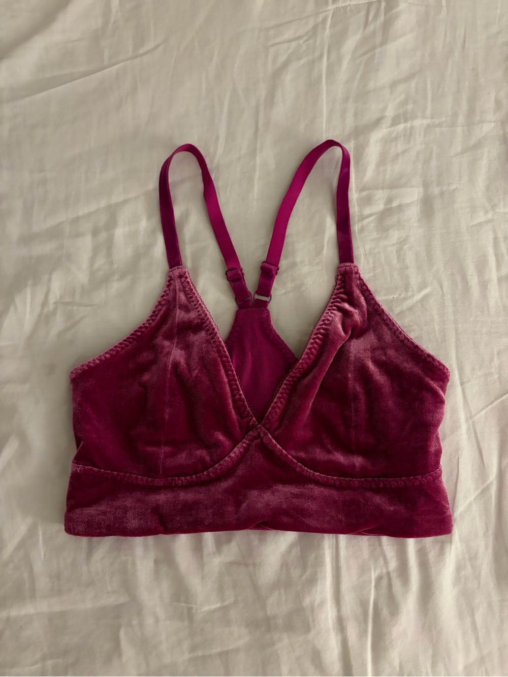 Fabletics Hazel Velvet Bralette Size Small